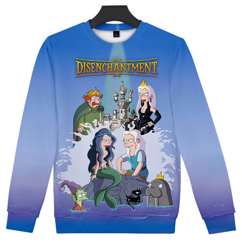 Disenchantment Kids Unisex 3-D Print Fashion Round Neck Long Sleeves Sweatshirt