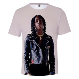 YNW Melly 3-D Print Fashion Casual Loose Round Neck T-shirt For Men And Women