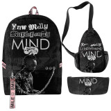 YNW Melly Fashion Backpack Students School Backpack With One Shoulder Backpack and Pencil Bag Set