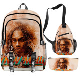 YNW Melly Trendy Backpack Students Backpack With One Shoulder Backpack and Pencil Bag Set