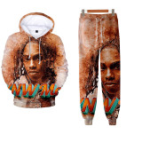 YNW Melly Fashion Loose Sweatshirt and Jogger Pants 2 PCS Set For Men And Women