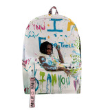 YNW Melly Fashion 3-D Print Girls Boys Casual School Bookbag Students Backpack