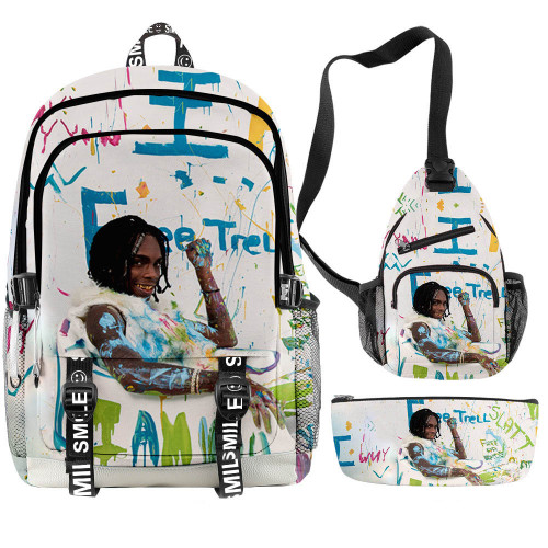 YNW Melly Trendy Backpack Students Backpack With One Shoulder Backpack and Pencil Bag Set