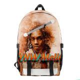 YNW Melly Trendy Print Girls Boys Unisex Casual School Bookbag Travel Backpack