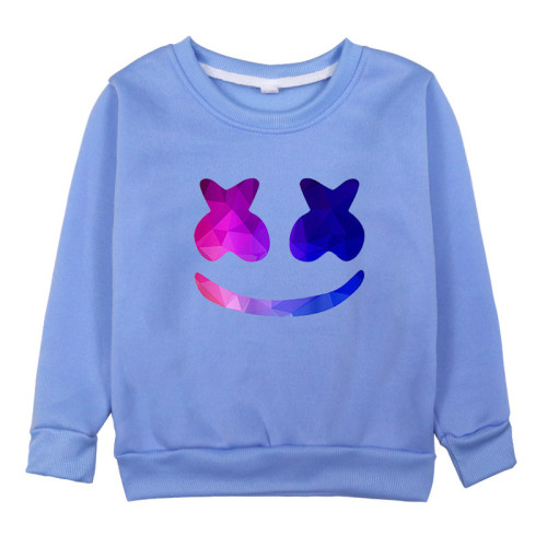 Marshmello Kids Unisex Fashion Print Long Sleeve Round Neck T-shirt