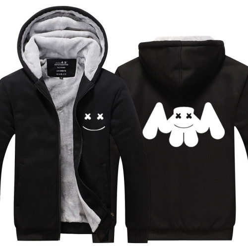 Marshmello Trendy Youth Adults Thicken Jacket Unisex Fall And Winter Coat