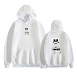 Marshmello Fashion Print Long Sleeve Hooded Sweatshirt Loose Unisex Hoodie