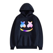 Marshmello Trendy Print Fall And Winter Long Sleeve Casual Loose Unisex Hoodie