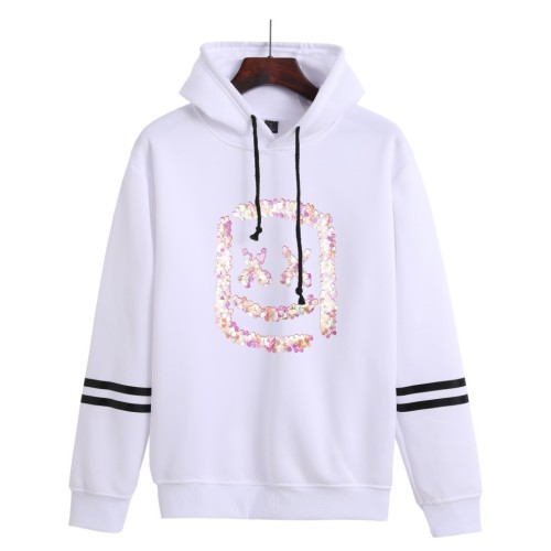 Marshmello Popular Print Fall And Winter Long Sleeve Casual Loose Unisex Hoodie