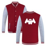 Marshmello Trendy Youth Teens Baseball Jacket Unisex Fall Winter Coat