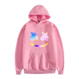 Marshmello Trendy Print Fall And Winter Long Sleeve Casual Loose Unisex Hoodie