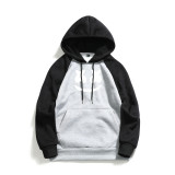 Marshmello Trendy Color Combination Long Sleeve Hooded Sweatshirt Unisex Hoodie