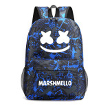 Marshmello Fashion Print Girls Boys Casual School Bookbag Students Backpack