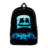 Marshmello Popular Print Girls Boys Casual School Backpack Students Bookbag Travel Bag