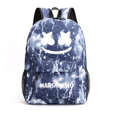 Marshmello Fashion Print Girls Boys Casual School Bookbag Students Backpack