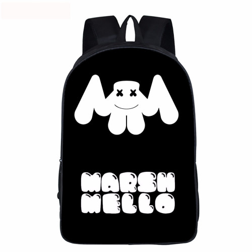 Marshmello Fashion Pingt Bag Girls Boys Casual School Backpack Students Backpack