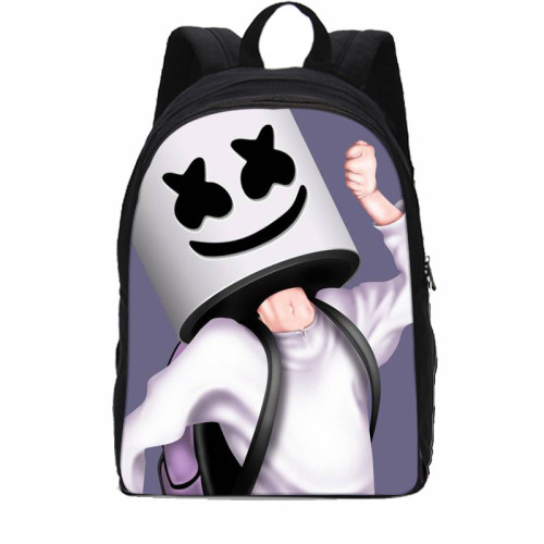 Marshmello Fashion 3-D Print Girls Boys Casual School Bookbag Students Backpack