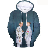Marcus&Martinus Fashion 3-D Print Long Sleeve Casual Hoodie For Men And Women