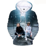 Marcus&Martinus Fashion 3-D Print Long Sleeve Casual Hoodie For Men And Women
