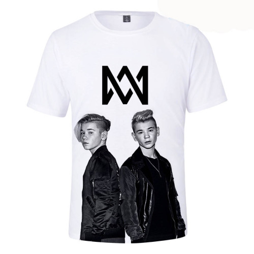 Marcus&Martinus Fashion 3-D Print Summer Casual Short Sleeve Unisex T-shirt