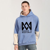 Marcus&Martinus Trendy Color Combination Fall And Winter Long Sleeve Unisex Hoodie