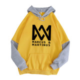 Marcus&Martinus Fashion Fake Two Pieces Hoodie Street Style Youth Unisex Cool Tops