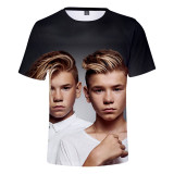 Marcus&Martinus Fashion 3-D Print Summer Casual Short Sleeve Unisex T-shirt