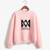 Marcus&Martinus Trendy Half Turtle Neck Long Sleeve Casual Loose Unisex Sweatshirt