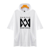 Marcus&Martinus Fashion Summer Short Sleeve Casual Hooded T-shirt For Men And Women