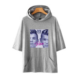 Marcus&Martinus Fashion Summer Short Sleeve Casual Hooded T-shirt For Men And Women