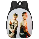 Marcus&Martinus Fashion 3-D Print Kids Casual School Bookbag Students Backpack