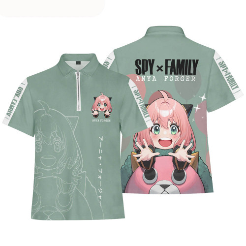 Anime Spy x Family Fashion Summer Short Sleeves T-shirt For Men And Women
