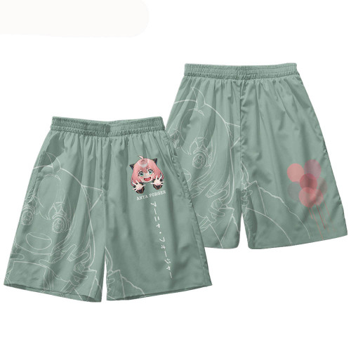 Anime Spy x Family Trendy Summer Unisex Shorts Indoor / Outdoor Casual Shorts