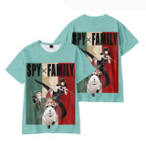 Anime Spy x Family Fashion Print Kids Adults Unisex Round Neck Casual T-shirt