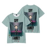 2022 New Anime Spy x Family Short Sleeves T-shirt Trendy Unisex Casual Tee