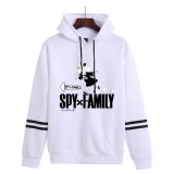 Anime Spy x Family Trendy Long Sleeves Casual Double Bar Unisex Loose Hoodie