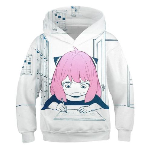 Anime Spy x Family Fashion 3-D Print Comfort Breathable Kids Unisex Hooded Sweatshirt
