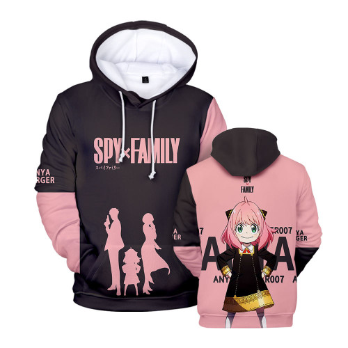 Anime Spy x Family Trendy Print Unisex Casual Long Sleeves Pullover Sweatshirt