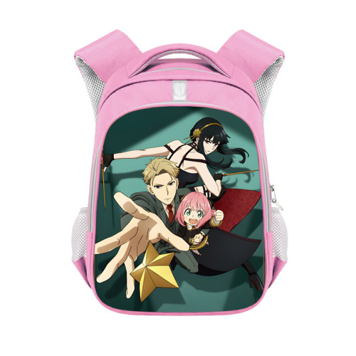 Anime Spy x Family Fashion Pink Cute Students Unisex Casual Backpack Travel Bag