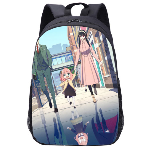Anime Spy x Family Trendy 3-D Print Students Unisex Backpack Casual Travel Bag