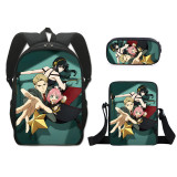 Anime Spy x Family Trendy Students Unisex Backpack With Messenger Bag and Stationery Bag Set