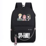 Anime Spy x Family Black Classic Student Backpack Trave Bag Casual Work Backpack