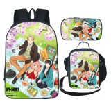 Anime Spy x Family Popular Casual Students Backpack With Lunch Bag and Stationery Bag