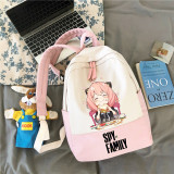 Anime Spy x Family Fashion Cute Pink Students Popular Backpack Casual Day Bag Travel Bag