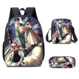 Anime Spy x Family Fashion Casual Backpack With Lunch Bag and Pencil Bag 3 Piece Set