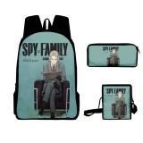 Anime Spy x Family Fashion 3 PCS Set Backpack With Messenger Bag and Stationery Bag