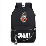 Anime Spy x Family Black Classic Student Backpack Trave Bag Casual Work Backpack