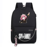 Anime Spy x Family Black Classic Student Backpack Trave Bag Casual Work Backpack
