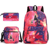 2022 Anime Spy x Family Students Casual Comfort Backpack With Messenger Bag and Stationery Bag Set