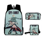 Anime Spy x Family Fashion 3-D Print Students Backpack With Messenger Bag and Pencil Bag